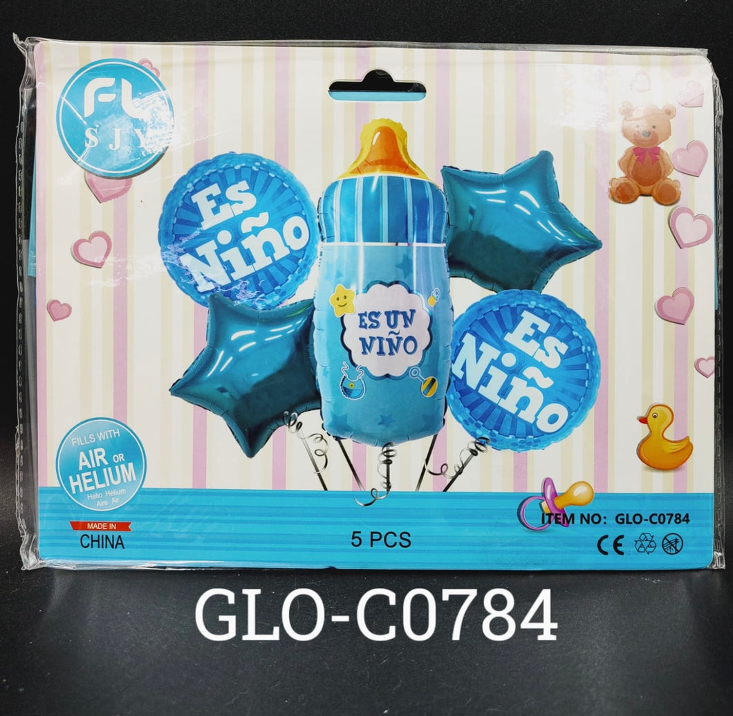 A2 GLOBO MAMILA AZUL 12PZ