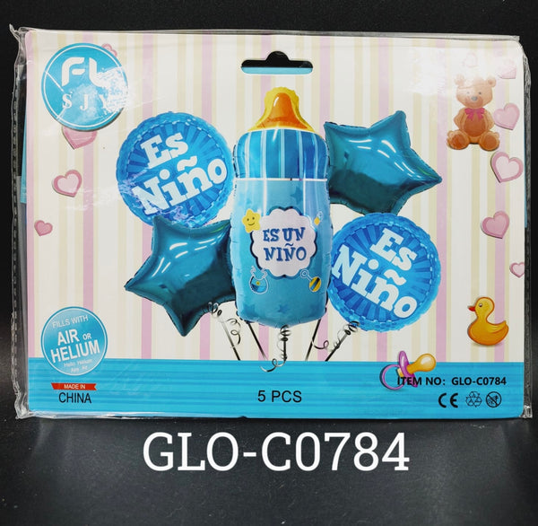 A2 GLOBO MAMILA AZUL 12PZ