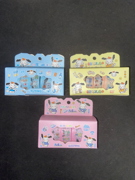 D4 SET 4 CINTAS DECORATIVAS POCHACCO 12PZ